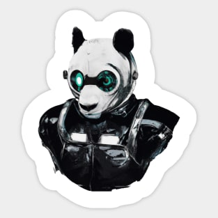 Panda Cyborg Sticker